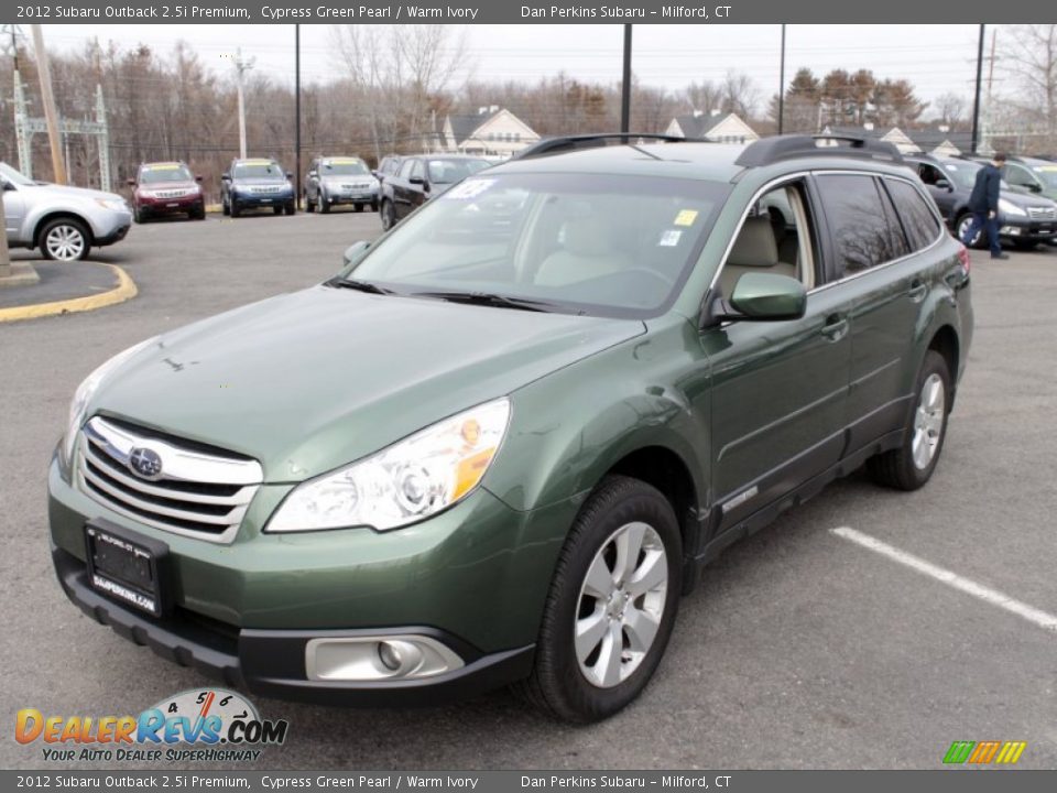 2012 Subaru Outback 2.5i Premium Cypress Green Pearl / Warm Ivory Photo #3