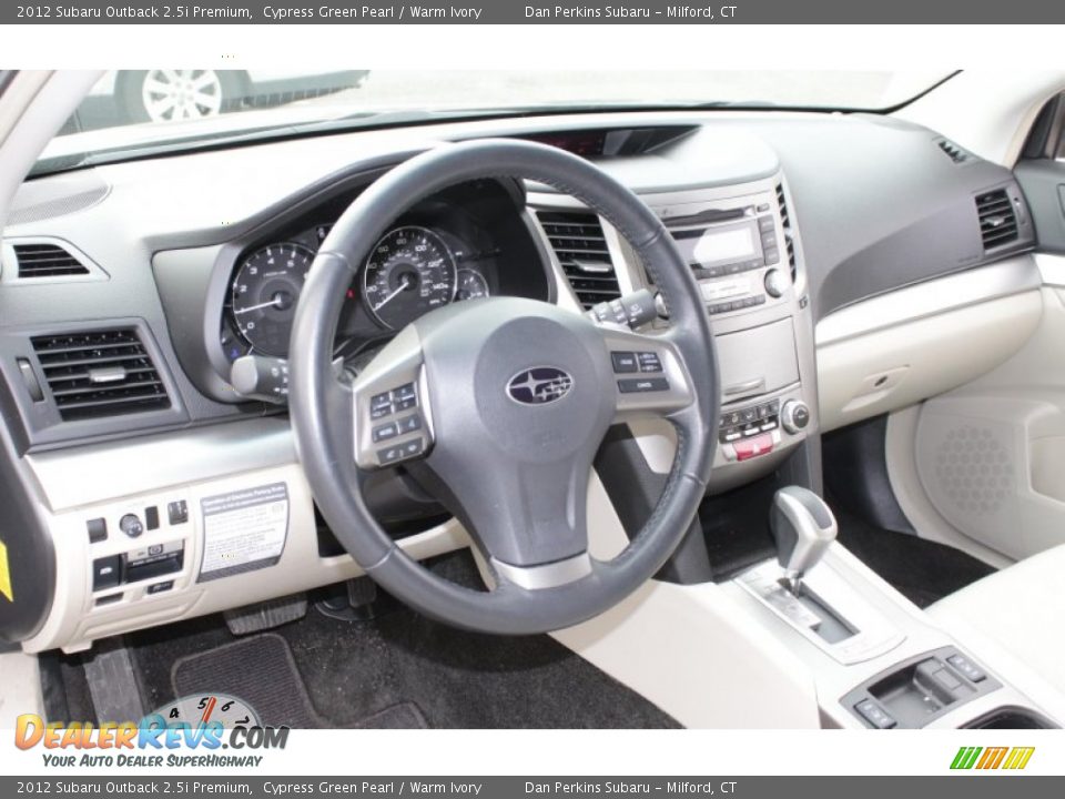 2012 Subaru Outback 2.5i Premium Cypress Green Pearl / Warm Ivory Photo #5