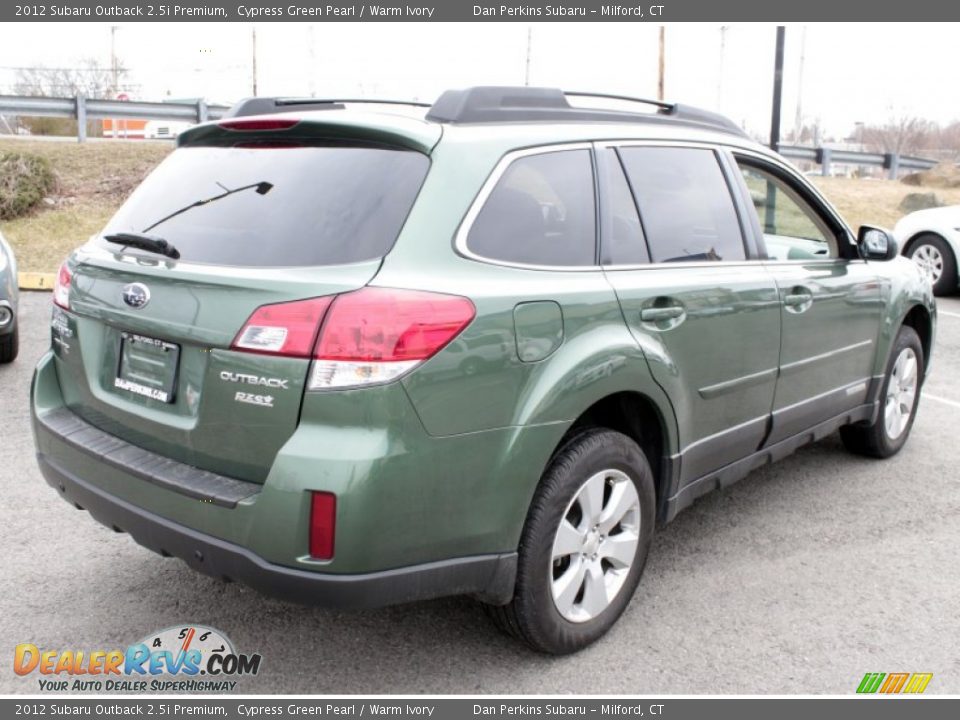 2012 Subaru Outback 2.5i Premium Cypress Green Pearl / Warm Ivory Photo #6