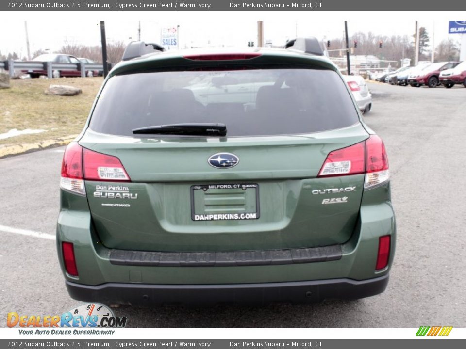 2012 Subaru Outback 2.5i Premium Cypress Green Pearl / Warm Ivory Photo #7