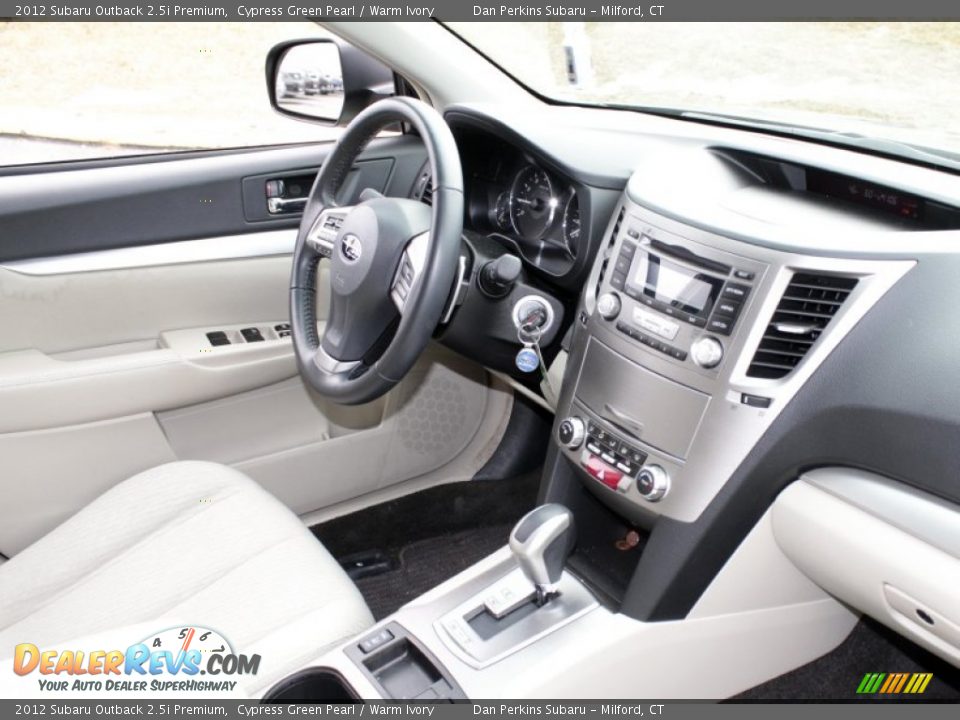 2012 Subaru Outback 2.5i Premium Cypress Green Pearl / Warm Ivory Photo #14