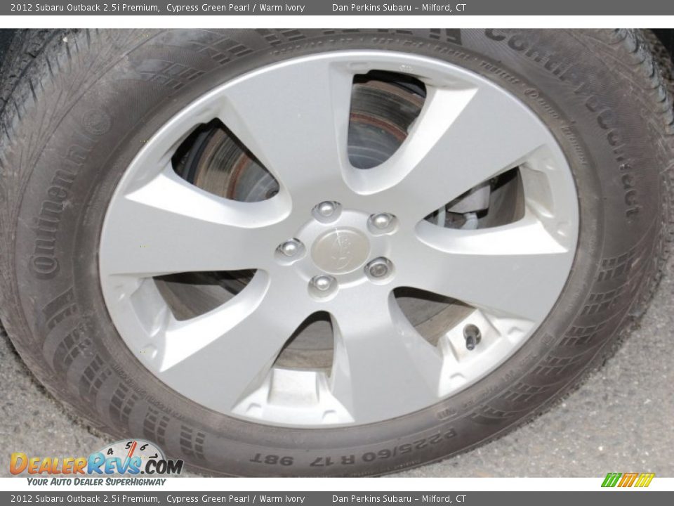 2012 Subaru Outback 2.5i Premium Cypress Green Pearl / Warm Ivory Photo #17