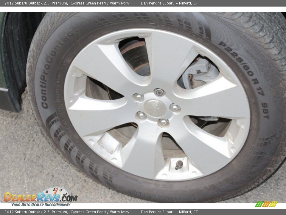 2012 Subaru Outback 2.5i Premium Cypress Green Pearl / Warm Ivory Photo #18