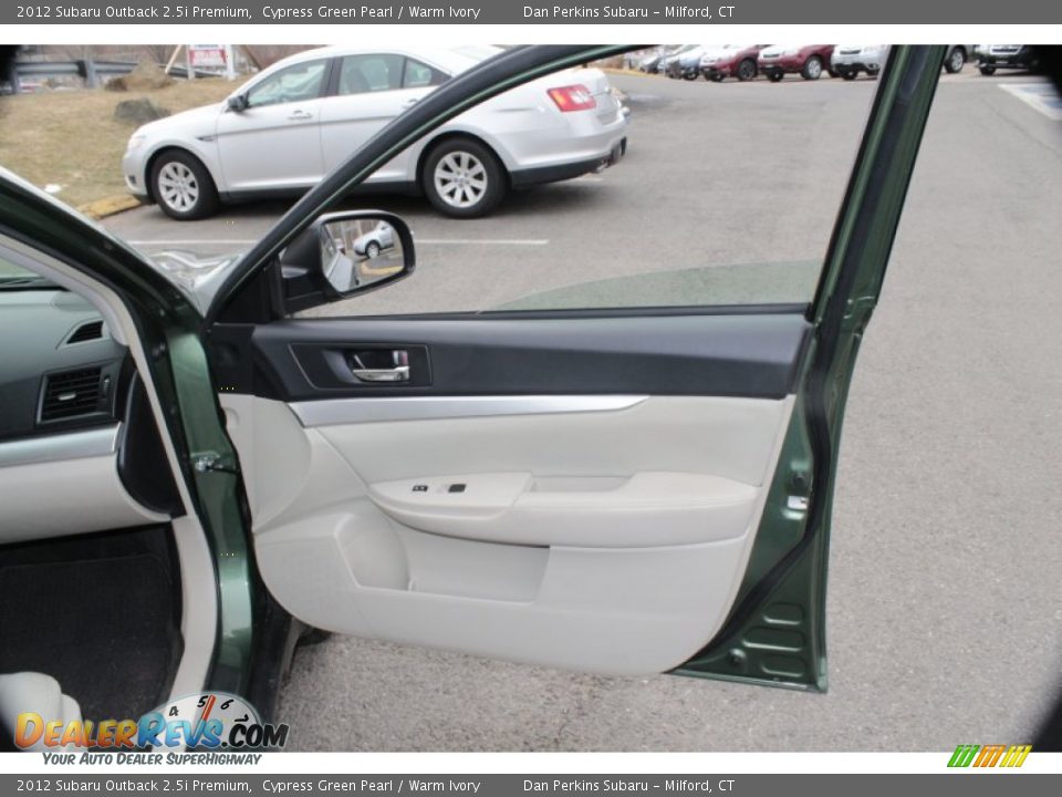 2012 Subaru Outback 2.5i Premium Cypress Green Pearl / Warm Ivory Photo #20