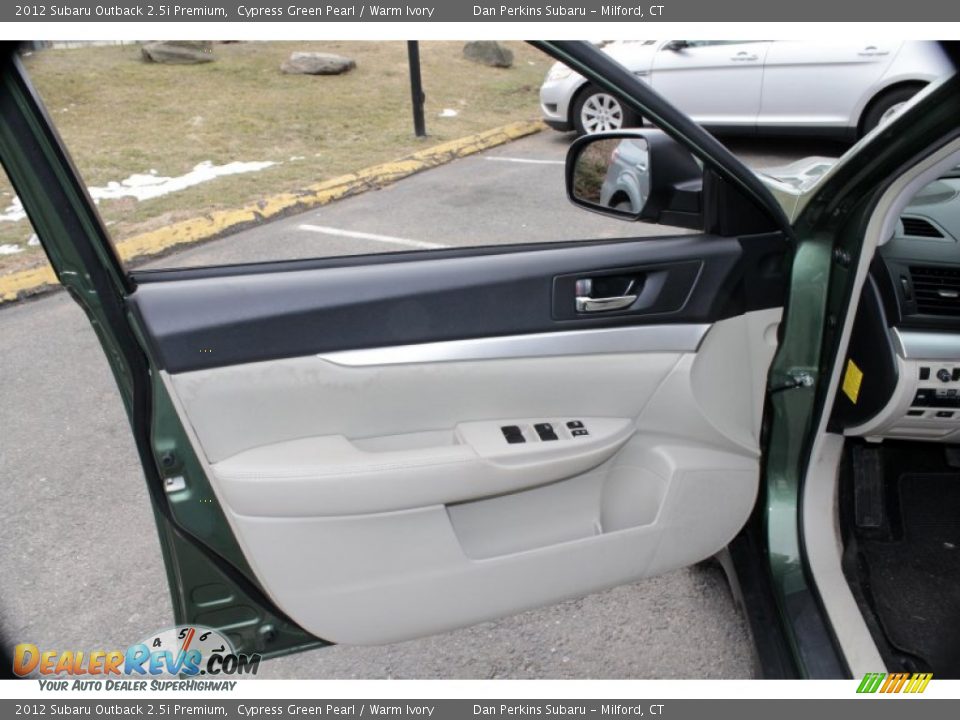 2012 Subaru Outback 2.5i Premium Cypress Green Pearl / Warm Ivory Photo #21