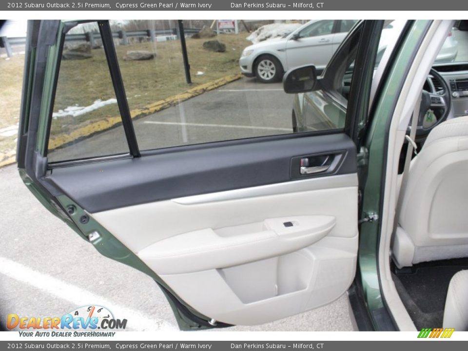 2012 Subaru Outback 2.5i Premium Cypress Green Pearl / Warm Ivory Photo #22