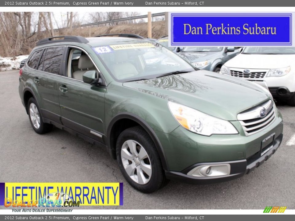 2012 Subaru Outback 2.5i Premium Cypress Green Pearl / Warm Ivory Photo #1