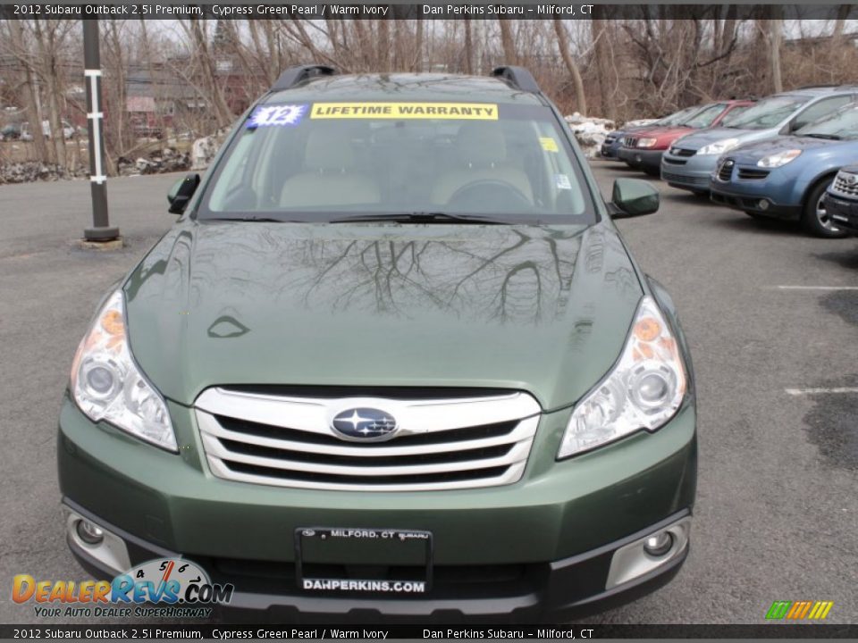 2012 Subaru Outback 2.5i Premium Cypress Green Pearl / Warm Ivory Photo #2