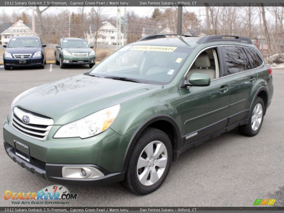 2012 Subaru Outback 2.5i Premium Cypress Green Pearl / Warm Ivory Photo #3