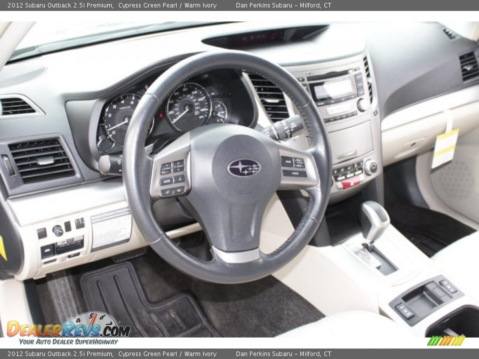 2012 Subaru Outback 2.5i Premium Cypress Green Pearl / Warm Ivory Photo #5