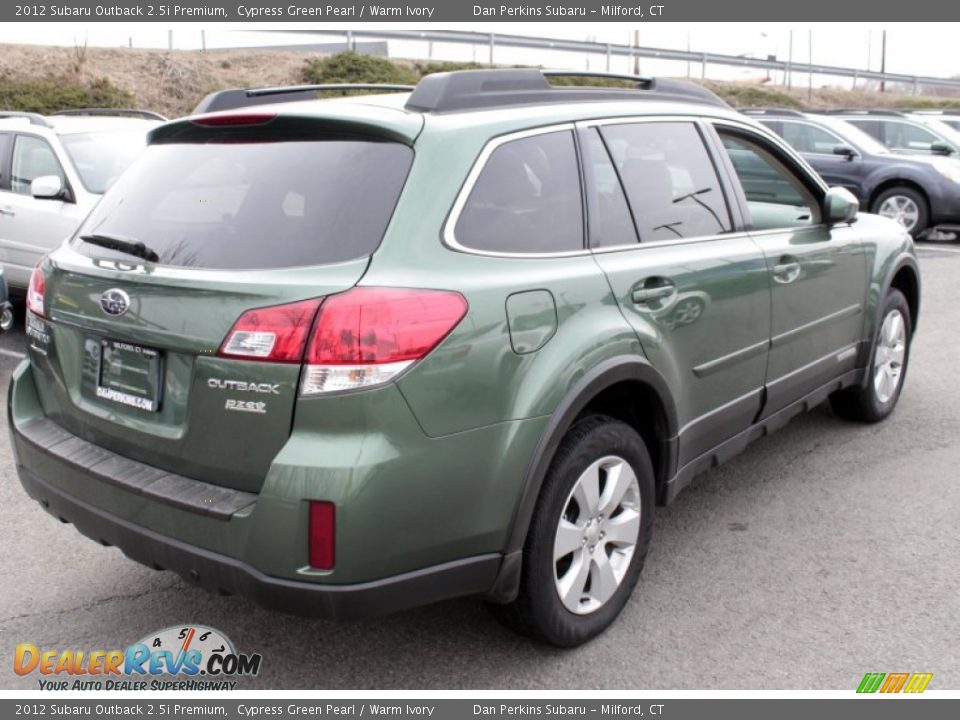 2012 Subaru Outback 2.5i Premium Cypress Green Pearl / Warm Ivory Photo #6