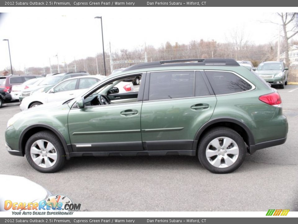 2012 Subaru Outback 2.5i Premium Cypress Green Pearl / Warm Ivory Photo #11