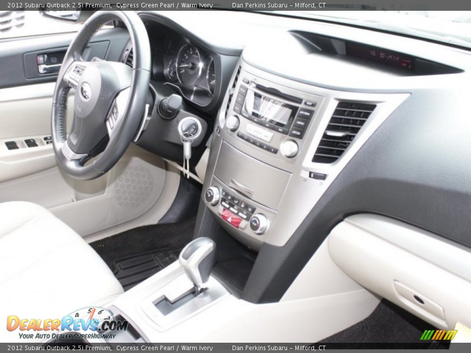 2012 Subaru Outback 2.5i Premium Cypress Green Pearl / Warm Ivory Photo #13