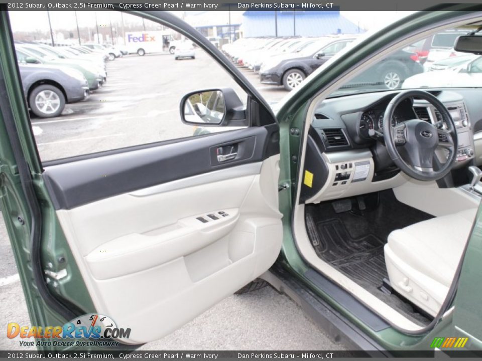 2012 Subaru Outback 2.5i Premium Cypress Green Pearl / Warm Ivory Photo #14