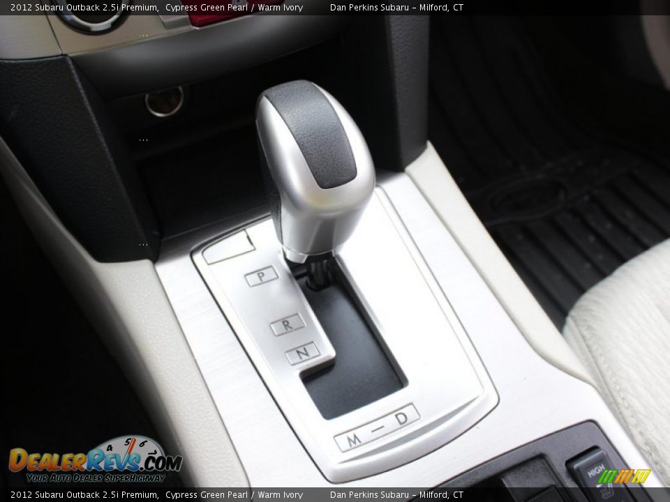 2012 Subaru Outback 2.5i Premium Cypress Green Pearl / Warm Ivory Photo #16