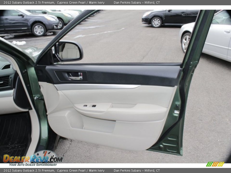 2012 Subaru Outback 2.5i Premium Cypress Green Pearl / Warm Ivory Photo #21