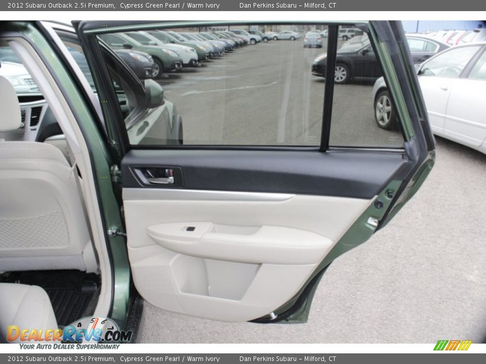 2012 Subaru Outback 2.5i Premium Cypress Green Pearl / Warm Ivory Photo #22