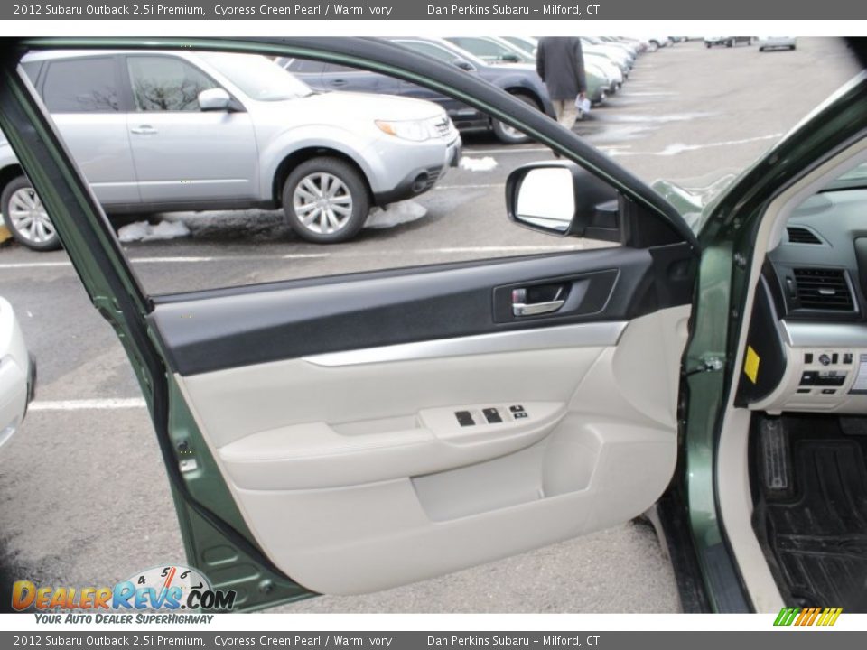 2012 Subaru Outback 2.5i Premium Cypress Green Pearl / Warm Ivory Photo #23