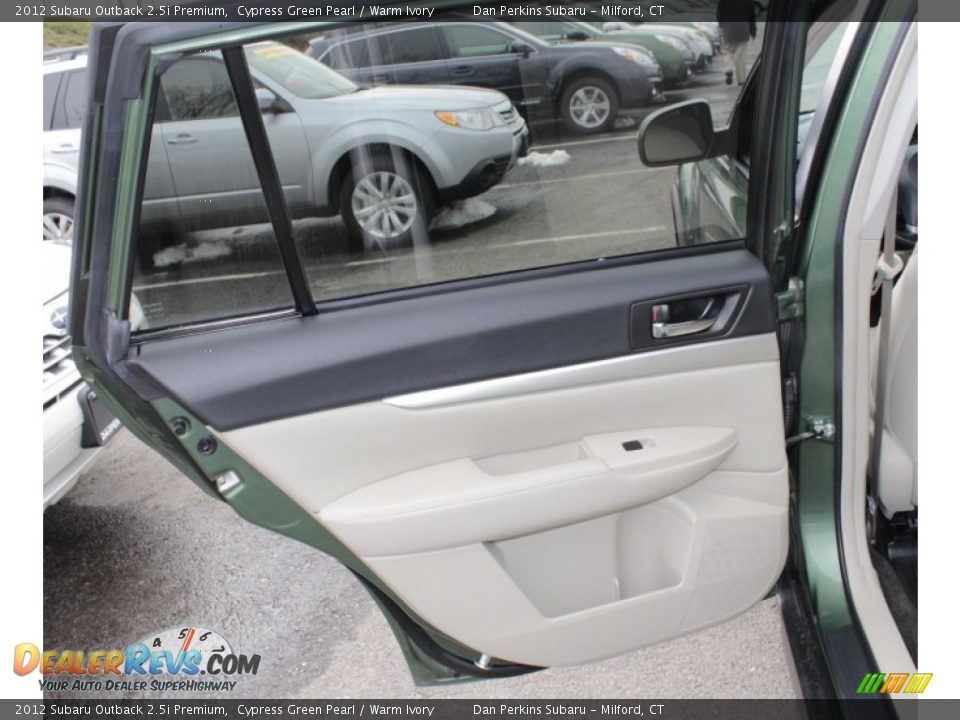 2012 Subaru Outback 2.5i Premium Cypress Green Pearl / Warm Ivory Photo #24