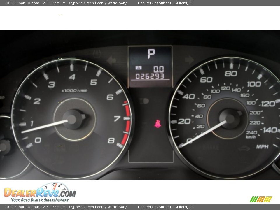 2012 Subaru Outback 2.5i Premium Cypress Green Pearl / Warm Ivory Photo #25