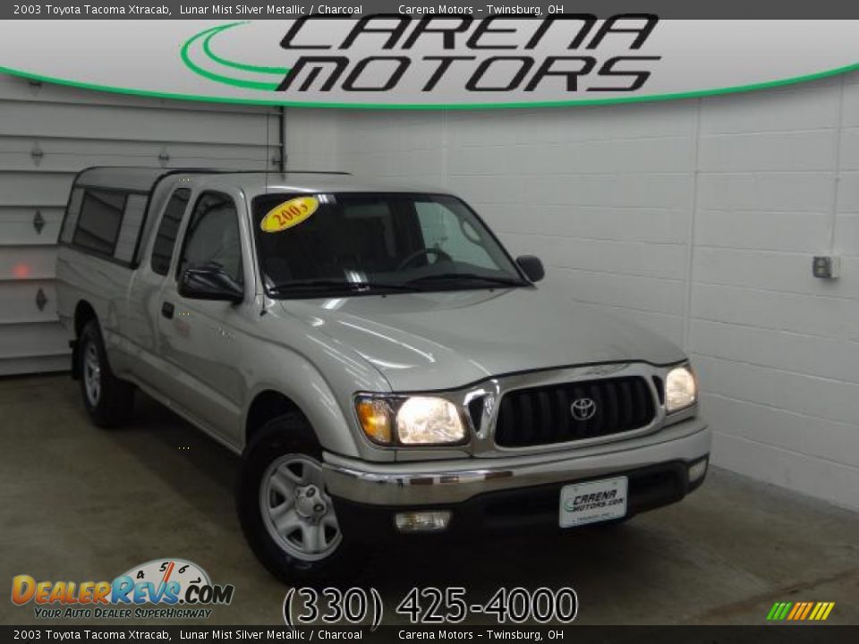 2003 Toyota Tacoma Xtracab Lunar Mist Silver Metallic / Charcoal Photo #1
