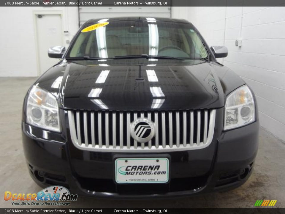 2008 Mercury Sable Premier Sedan Black / Light Camel Photo #3