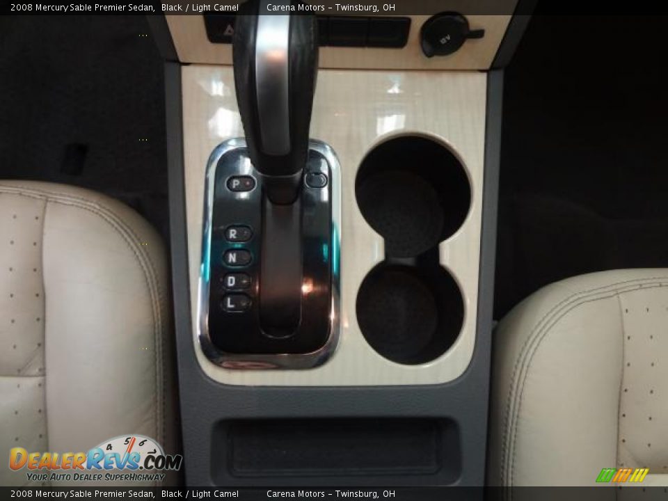 2008 Mercury Sable Premier Sedan Black / Light Camel Photo #16