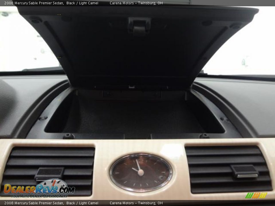 2008 Mercury Sable Premier Sedan Black / Light Camel Photo #18