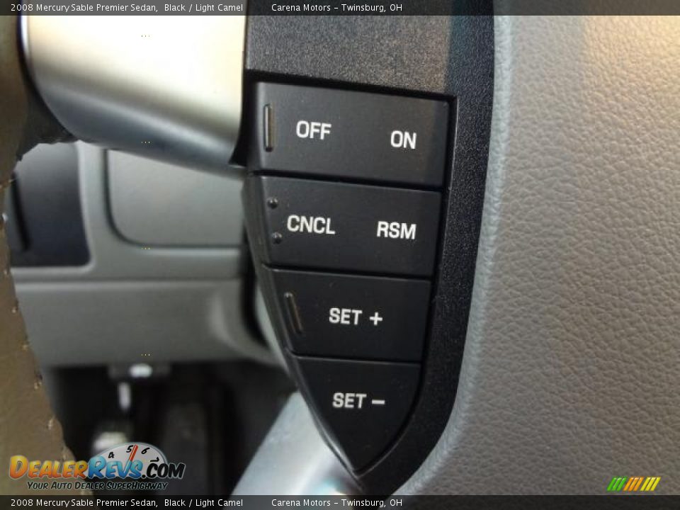 2008 Mercury Sable Premier Sedan Black / Light Camel Photo #20