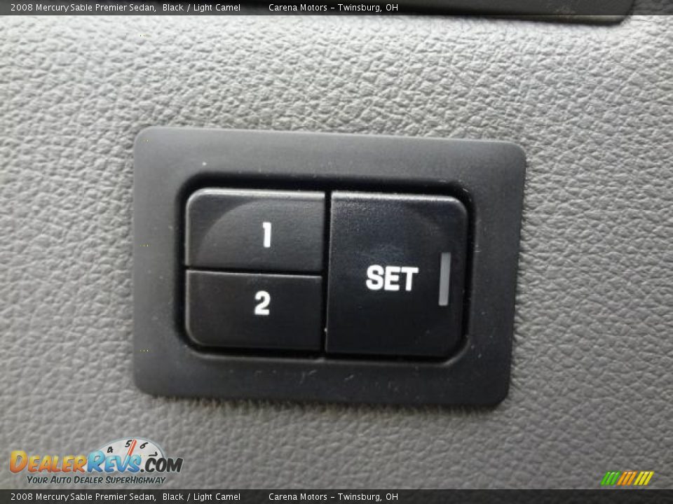 2008 Mercury Sable Premier Sedan Black / Light Camel Photo #22