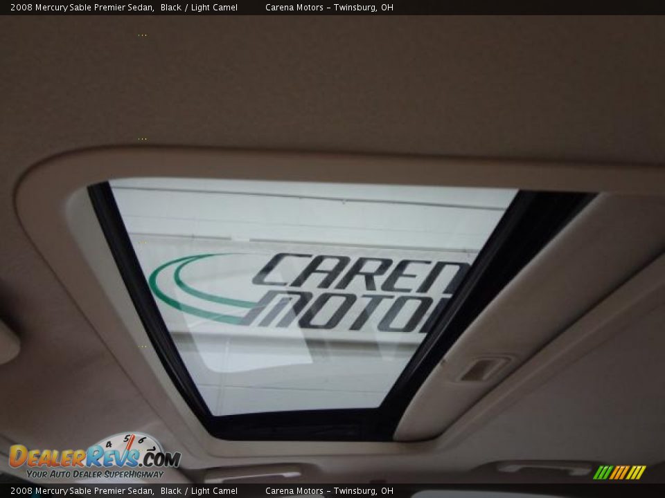 2008 Mercury Sable Premier Sedan Black / Light Camel Photo #24