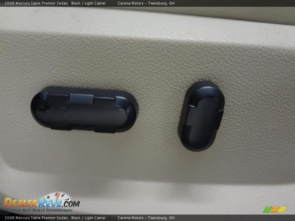 2008 Mercury Sable Premier Sedan Black / Light Camel Photo #26
