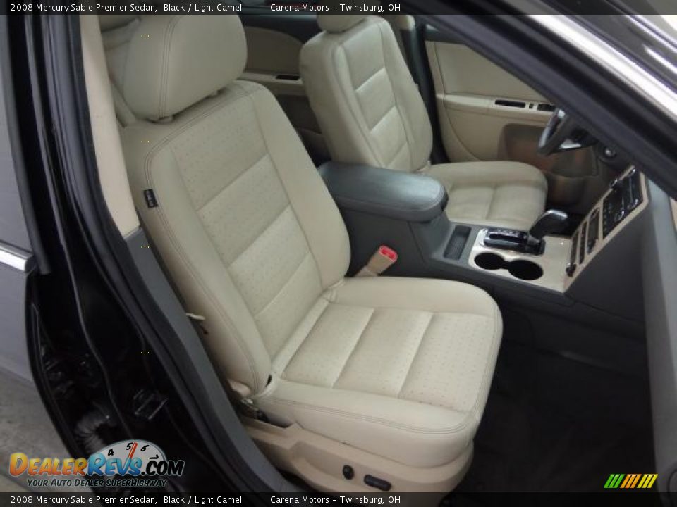 2008 Mercury Sable Premier Sedan Black / Light Camel Photo #27