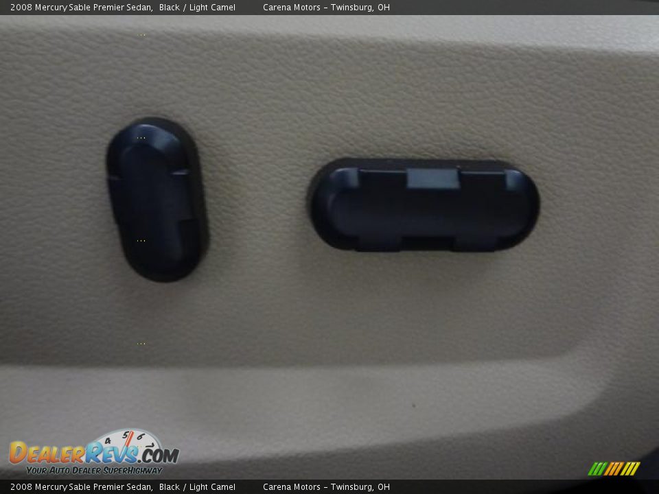2008 Mercury Sable Premier Sedan Black / Light Camel Photo #28