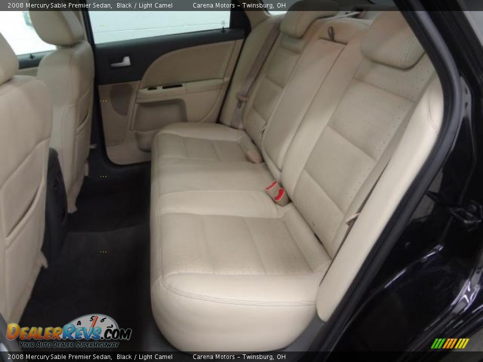 2008 Mercury Sable Premier Sedan Black / Light Camel Photo #31
