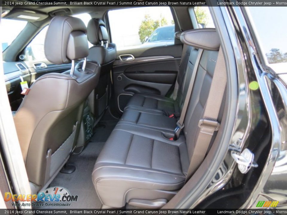 Rear Seat of 2014 Jeep Grand Cherokee Summit Photo #8