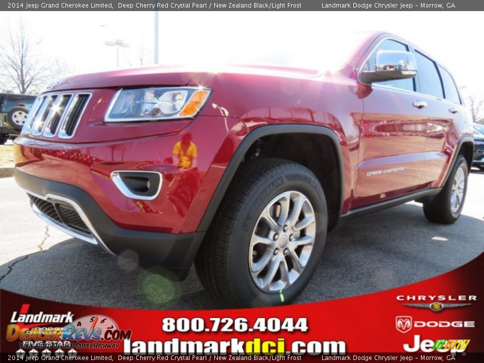 2014 Jeep Grand Cherokee Limited Deep Cherry Red Crystal Pearl / New Zealand Black/Light Frost Photo #1