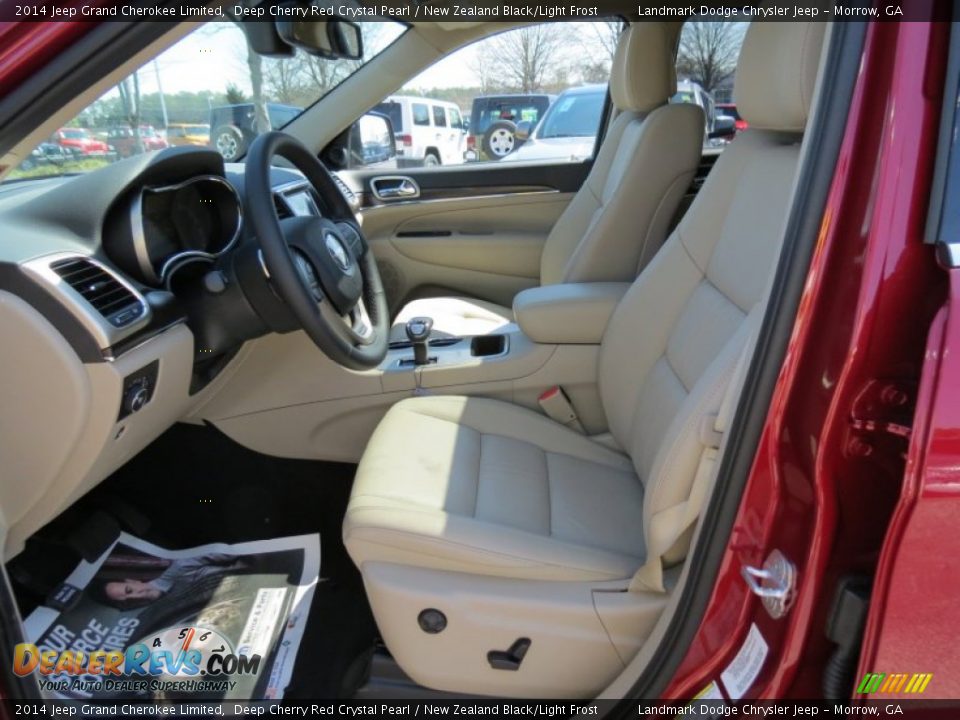 New Zealand Black/Light Frost Interior - 2014 Jeep Grand Cherokee Limited Photo #6