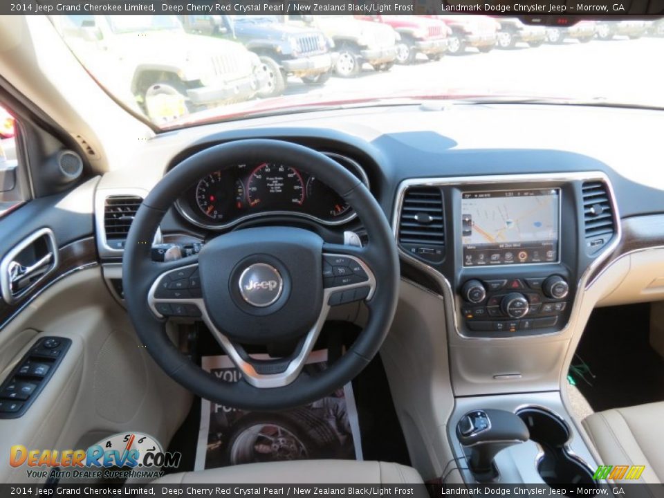 2014 Jeep Grand Cherokee Limited Deep Cherry Red Crystal Pearl / New Zealand Black/Light Frost Photo #9