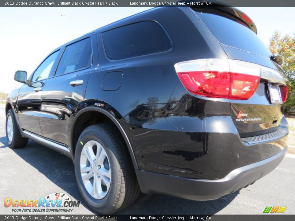 2013 Dodge Durango Crew Brilliant Black Crystal Pearl / Black Photo #2