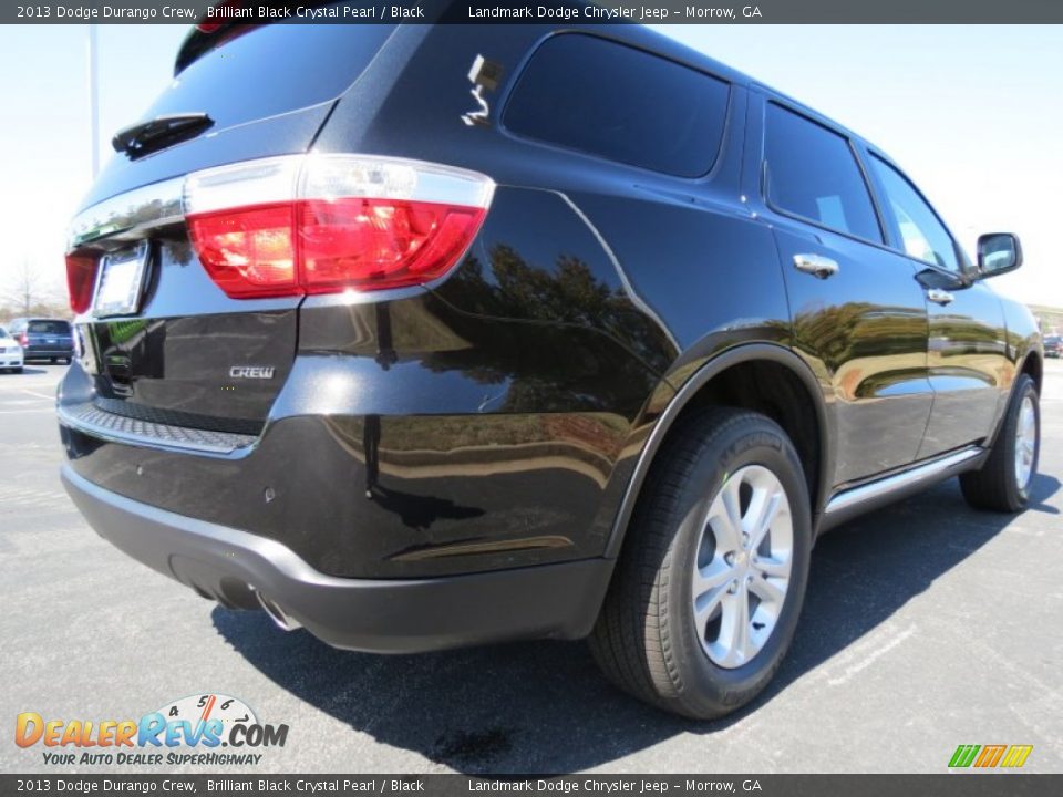 2013 Dodge Durango Crew Brilliant Black Crystal Pearl / Black Photo #3