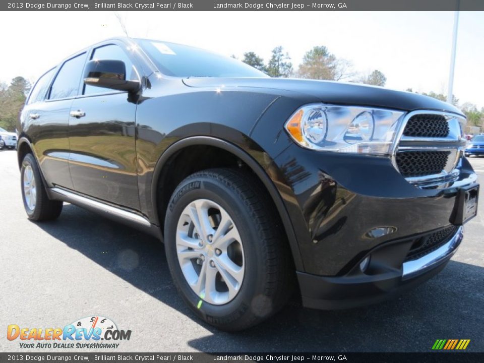 2013 Dodge Durango Crew Brilliant Black Crystal Pearl / Black Photo #4
