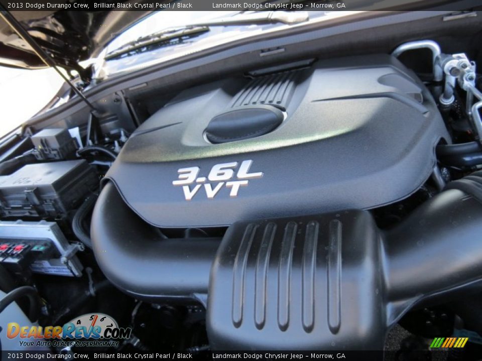 2013 Dodge Durango Crew Brilliant Black Crystal Pearl / Black Photo #10