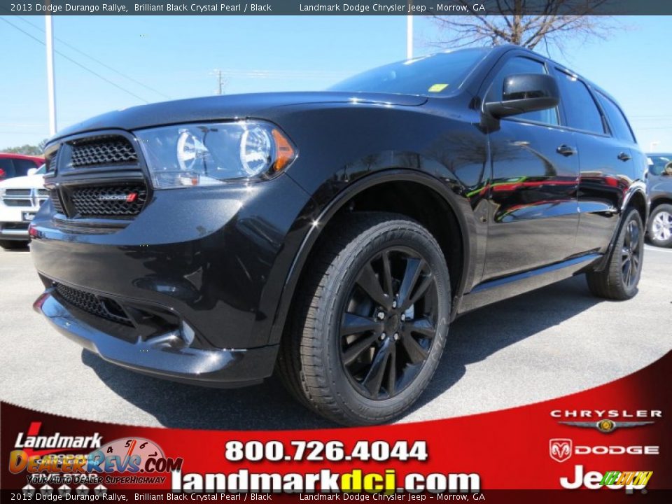 2013 Dodge Durango Rallye Brilliant Black Crystal Pearl / Black Photo #1