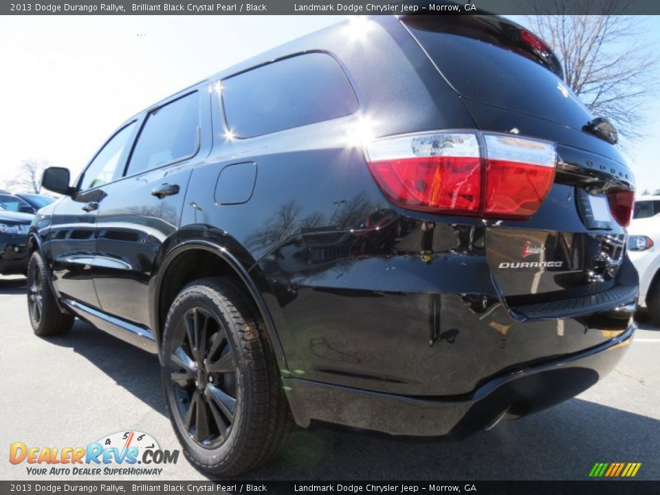 2013 Dodge Durango Rallye Brilliant Black Crystal Pearl / Black Photo #2