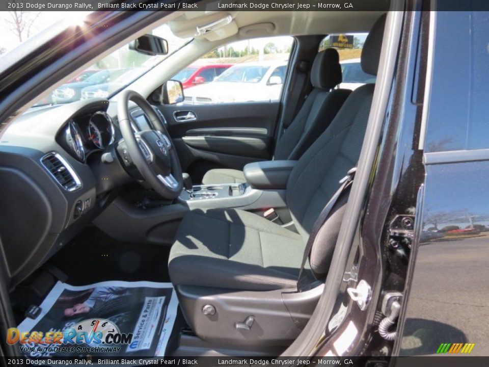 2013 Dodge Durango Rallye Brilliant Black Crystal Pearl / Black Photo #6