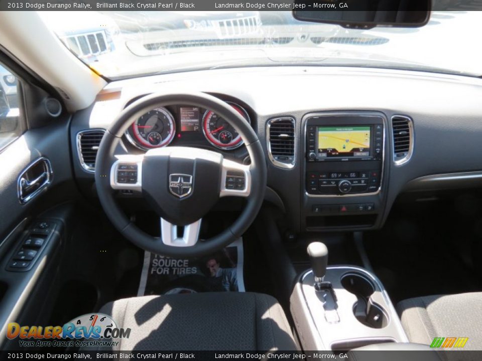 2013 Dodge Durango Rallye Brilliant Black Crystal Pearl / Black Photo #8