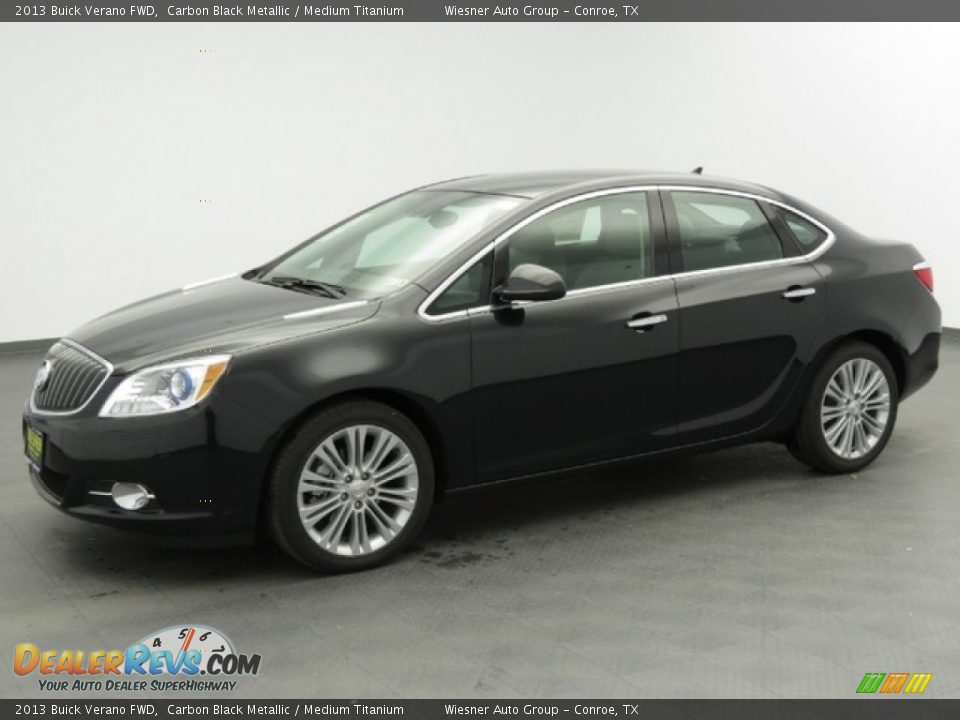2013 Buick Verano FWD Carbon Black Metallic / Medium Titanium Photo #1