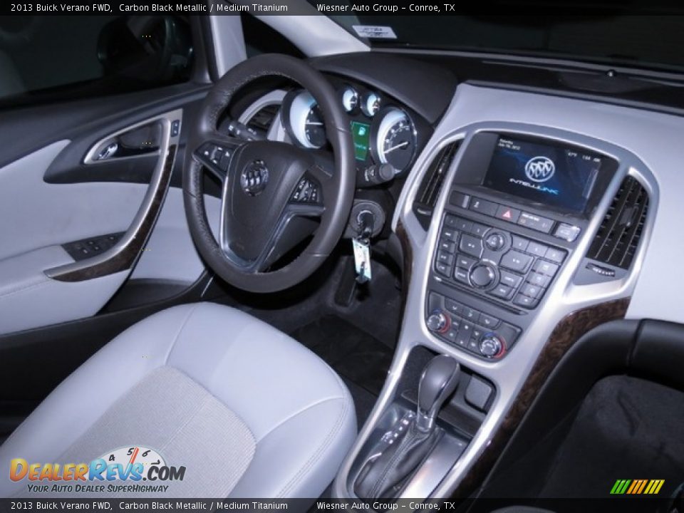 2013 Buick Verano FWD Carbon Black Metallic / Medium Titanium Photo #5