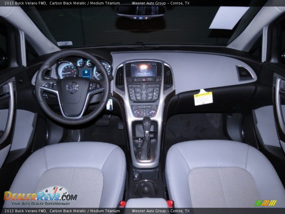 2013 Buick Verano FWD Carbon Black Metallic / Medium Titanium Photo #6
